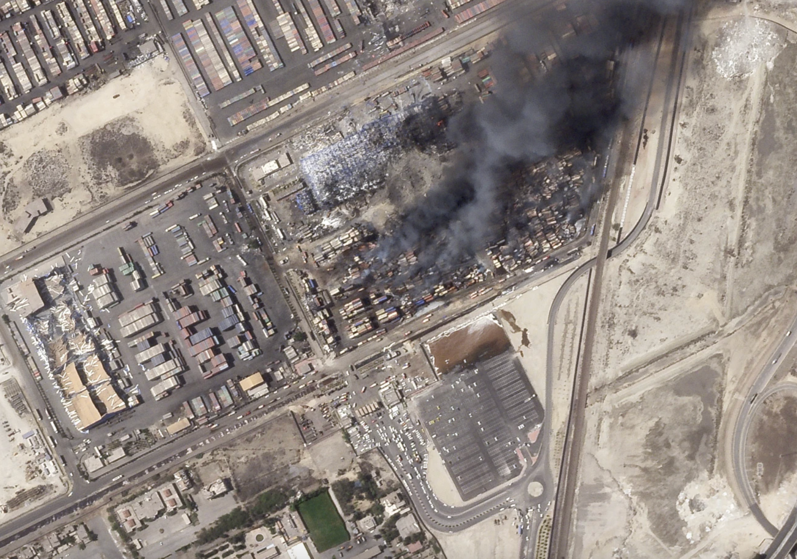 Iran says fire extinguished at a port rocked by explosion as the death toll rises to at least 70