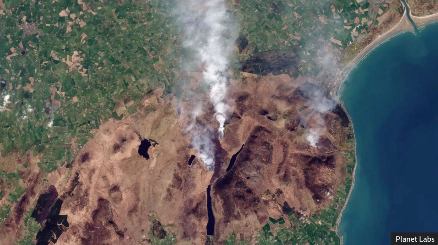 Area burned by UK wildfires in 2025 already at annual record